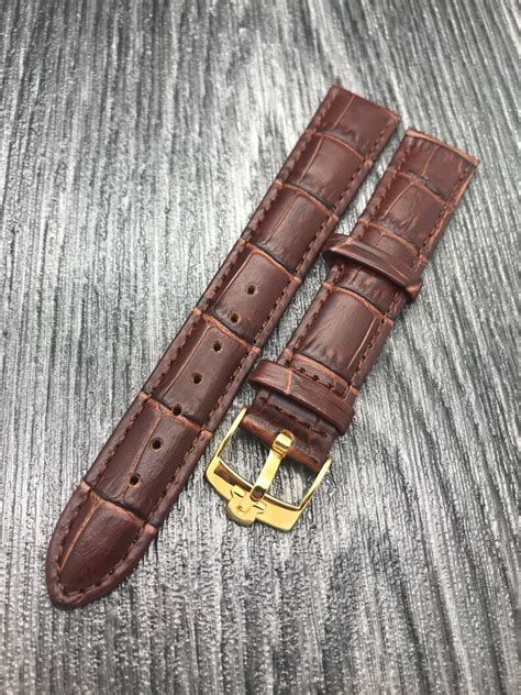 omega gold watch leather strap|genuine omega leather watch straps.